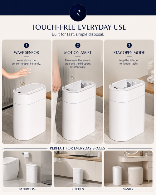 Rovixy Glide - Touch-Free Automatic Bin