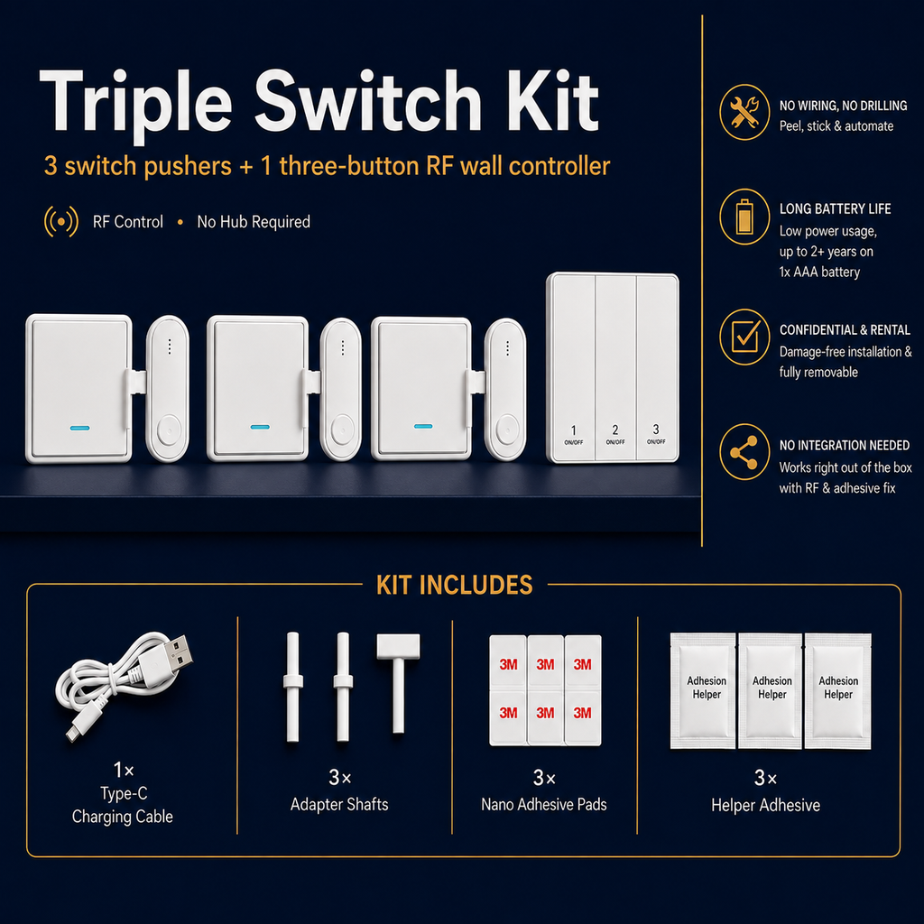 Rovixy Click - Wireless Remote Wall Switch Controller